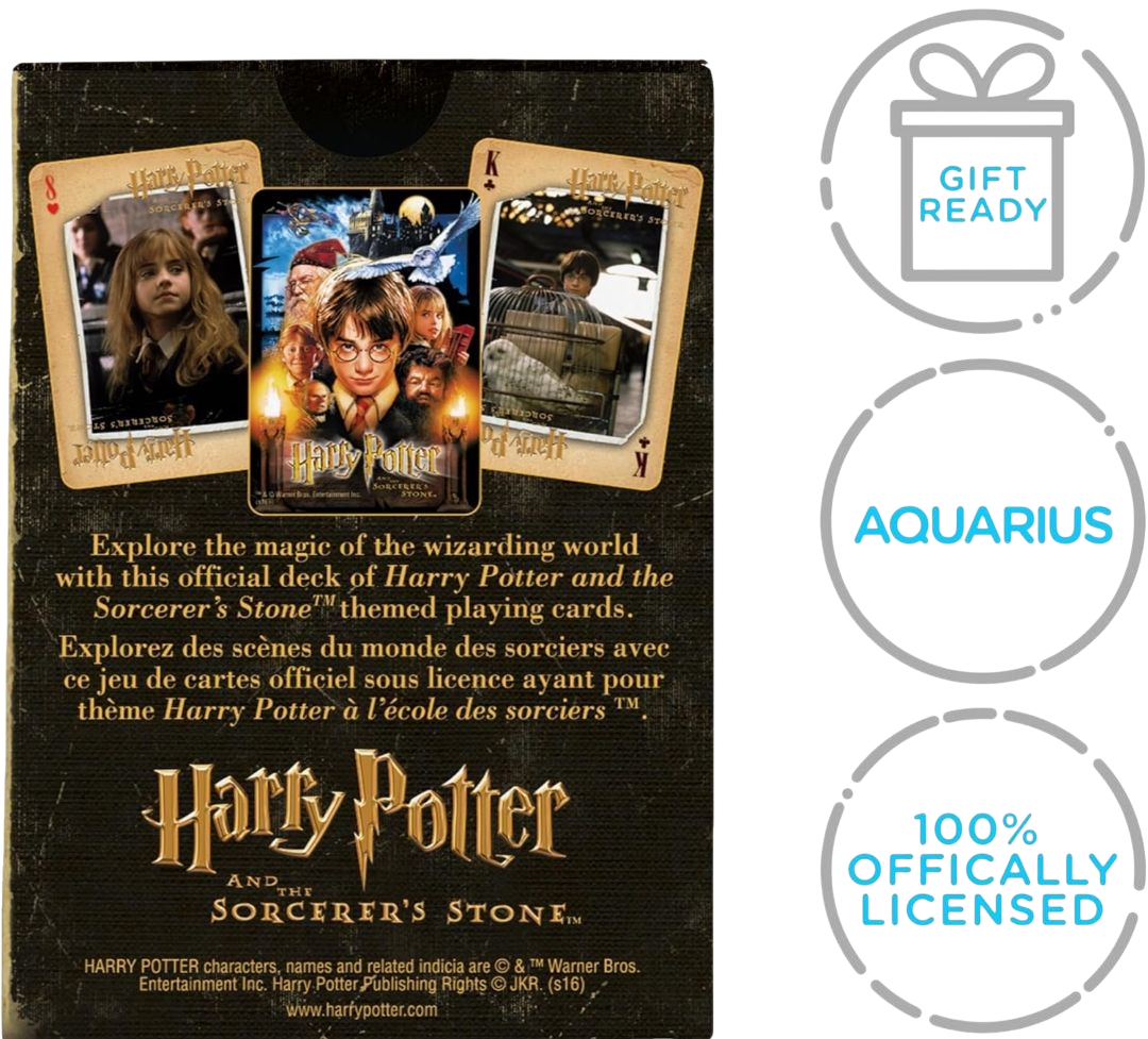 AQUARIUS Harry Potter Playing Cards - Sorcerer's Stone Deck