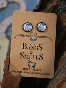 Wizard Stud Earrings - Headmaster Bangs & Smells Apothecary