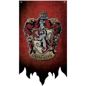 20 x 12 inch Distressed Banner: Gryffindor House The Muggle Hut