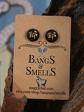 Wizard Stud Earrings - HP Calligraphy Bangs & Smells Apothecary