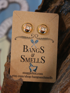 Wizard Stud Earrings - Hermione Bangs & Smells Apothecary