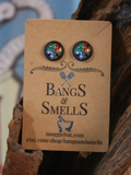 Wizard Stud Earrings - House Colors Bangs & Smells Apothecary