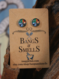 Wizard Stud Earrings - House Colors Bangs & Smells Apothecary