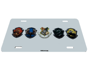 Hogwarts School of Wizardry Shield License Plate the-muggle-hut.myshopify.com