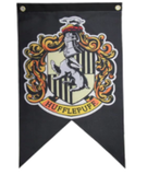 Black Hufflepuff House Banner: 12 x 20 inch - the-muggle-hut