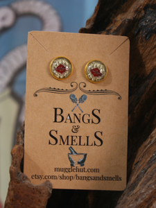 Wizard Stud Earrings - Marauders Map Bangs & Smells Apothecary