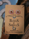 Wizard Stud Earrings - Marauders Map Bangs & Smells Apothecary