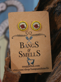 Wizard Stud Earrings - Marauders Map Bangs & Smells Apothecary