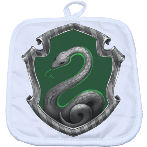 Slytherin Hot Pad - White - the-muggle-hut